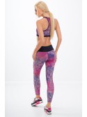 Pink and purple sports leggings H0011 - Online store - Boutique